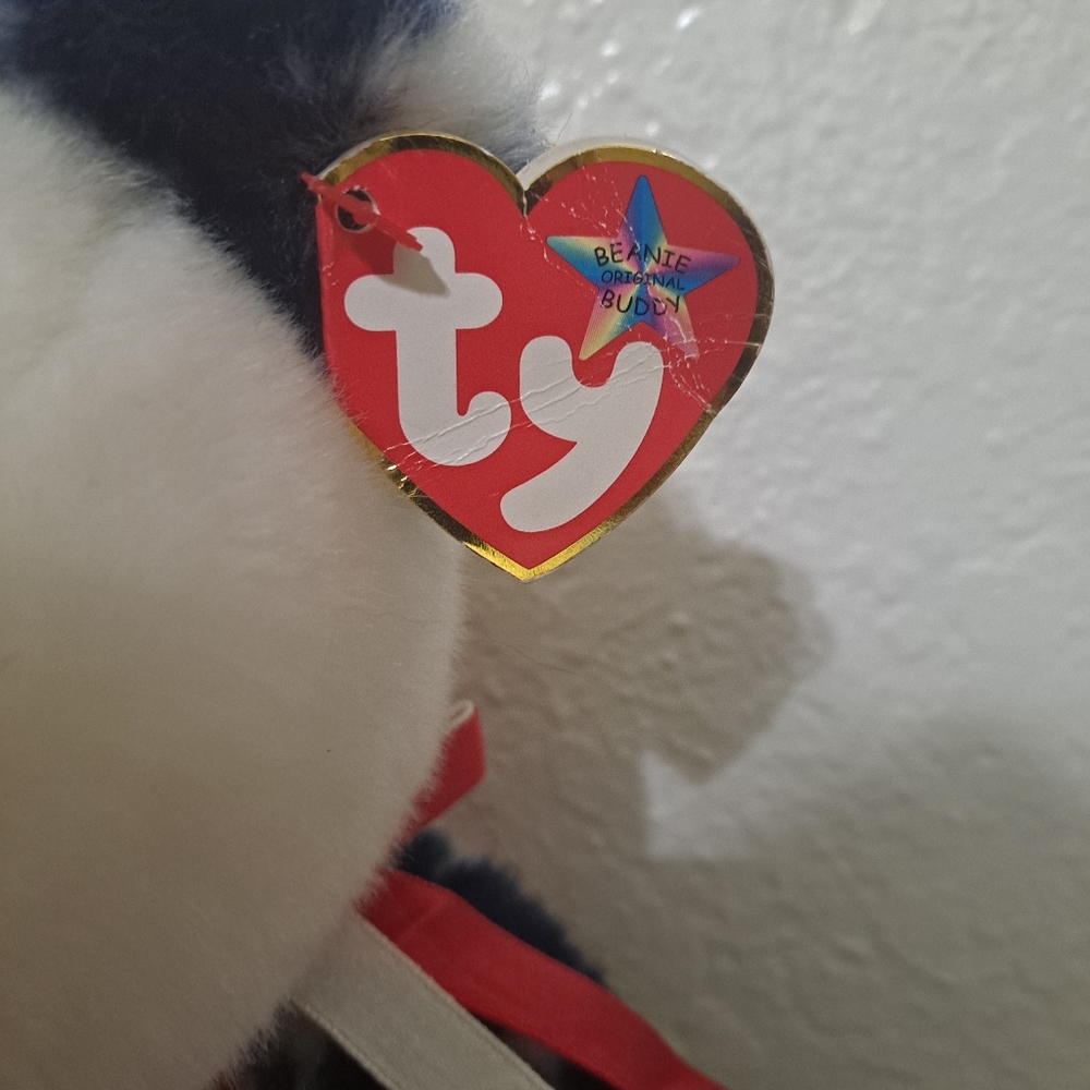 LAST DAY: LARGE Spangles TY Beanie teddy bear - Picture 3 of 7